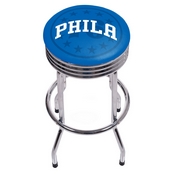 NBA Chrome Ribbed Bar Stool - Fade - Philadelphia 76ers, NBA1005-PH2