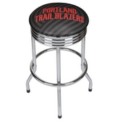 NBA Chrome Ribbed Bar Stool - Fade - Portland Trailblazers, NBA1005-PTB2