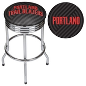 NBA Chrome Ribbed Bar Stool - Fade - Portland Trailblazers, NBA1005-PTB2