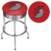 NBA Chrome Ribbed Bar Stool - City - Portland Trailblazers, NBA1005-PTB3
