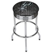 NBA Chrome Ribbed Bar Stool - City - San Antonio Spurs, NBA1005-SS3