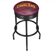 NBA Black Ribbed Bar Stool - Fade - Cleveland Cavaliers, NBA1006-CC2