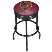 NBA Black Ribbed Bar Stool - City - Cleveland Cavaliers, NBA1006-CC3