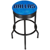 NBA Black Ribbed Bar Stool - Fade - Dallas Mavericks, NBA1006-DM2