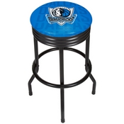 NBA Black Ribbed Bar Stool - City - Dallas Mavericks, NBA1006-DM3