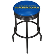 NBA Black Ribbed Bar Stool - Fade - Golden State Warriors, NBA1006-GSW2