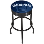 NBA Black Ribbed Bar Stool - Fade - Memphis Grizzlies, NBA1006-MG2