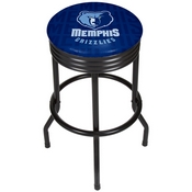 NBA Black Ribbed Bar Stool - City - Memphis Grizzlies, NBA1006-MG3