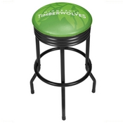 NBA Black Ribbed Bar Stool - Fade - Minnesota Timberwolves, NBA1006-MT2