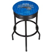 NBA Black Ribbed Bar Stool - City - Orlando Magic, NBA1006-OM3