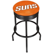 NBA Black Ribbed Bar Stool - Fade - Phoenix Suns, NBA1006-PS2