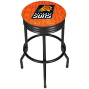 NBA Black Ribbed Bar Stool - City - Phoenix Suns, NBA1006-PS3