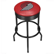 NBA Black Ribbed Bar Stool - City - Portland Trailblazers, NBA1006-PTB3