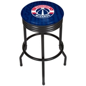 NBA Black Ribbed Bar Stool - City - Washington Wizards, NBA1006-WW3