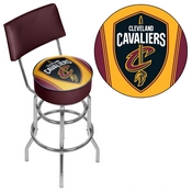 Cleveland Cavaliers NBA Padded Swivel Bar Stool with Back, NBA1100-CC