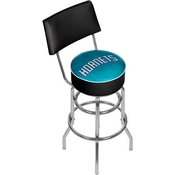 NBA Swivel Bar Stool with Back - Fade - Charlotte Hornets, NBA1100-CH2