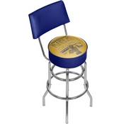 Golden State Warrior Swivel Bar Stool with Back - 2015 NBA Champs, NBA1100-GS-C15