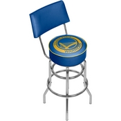 Golden State Warriors NBA Padded Swivel Bar Stool with Back, NBA1100-GSW
