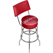 NBA Swivel Bar Stool with Back - Fade - Houston Rockets, NBA1100-HR2