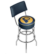 Indiana Pacers NBA Padded Swivel Bar Stool with Back, NBA1100-IP