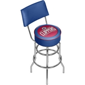 Los Angeles Clippers NBA Padded Swivel Bar Stool with Back, NBA1100-LAC