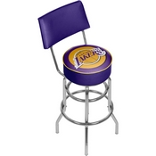 Los Angeles Lakers NBA Padded Swivel Bar Stool with Back, NBA1100-LAL