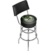 Milwaukee Bucks NBA Padded Swivel Bar Stool with Back, NBA1100-MB