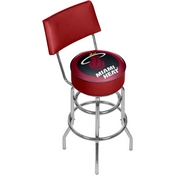 Miami Heat NBA Padded Swivel Bar Stool with Back, NBA1100-MH
