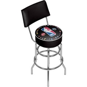 NBA Logo with All Teams Padded Swivel Bar Stool with Back, NBA1100-NBA