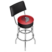 NBA Swivel Bar Stool with Back - City - Portland Trailblazers, NBA1100-PTB3
