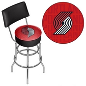 NBA Swivel Bar Stool with Back - City - Portland Trailblazers, NBA1100-PTB3
