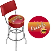 Houston Rockets NBA Hardwood Classics Bar Stool w/Back, NBA1100HC-HR