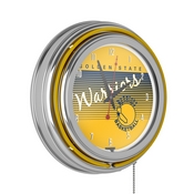 Golden State Warriors Hardwood Classics NBA Ring Neon Clock, NBA1400HC-GSW