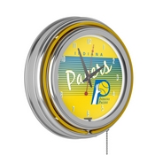 Indiana Pacers Hardwood Classics NBA Chrome Neon Clock, NBA1400HC-IP