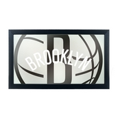 NBA Framed Logo Mirror - Fade - Brooklyn Nets, NBA1500-BN2