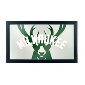 NBA Framed Logo Mirror - Fade - Milwaukee Bucks, NBA1500-MB2