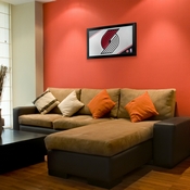 Portland Trail Blazers NBA Framed Logo Mirror, NBA1500-PTB