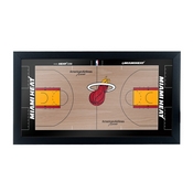 Miami Heat Official NBA Court Framed Plaque, NBA1575-MH