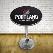 Portland Trail Blazers NBA Chrome Pub Table, NBA2000-PTB