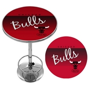 Chicago Bulls Hardwood Classics NBA Chrome Pub Table, NBA2000HC-CB