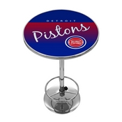 Detroit Pistons Hardwood Classics NBA Chrome Pub Table, NBA2000HC-DP