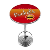 Houston Rockets Hardwood Classics NBA Chrome Pub Table, NBA2000HC-HR