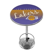 Los Angeles Lakers Hardwood Classics NBA Chrome Pub Table, NBA2000HC-LAL