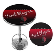 Portland Trailer Blazers Hardwood Classics NBA Chrome Pub Table, NBA2000HC-PTB
