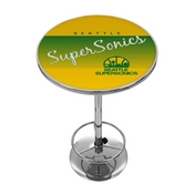 Seattle Super Sonics Hardwood Classics NBA Chrome Pub Table, NBA2000HC-SSS