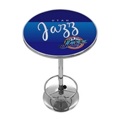 Utah Jazz Hardwood Classics NBA Chrome Pub Table, NBA2000HC-UJ