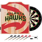NBA Dart Cabinet Set with Darts and Board - Fade - Atlanta Hawks, NBA7010-AH2