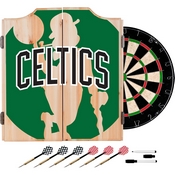 NBA Dart Cabinet Set with Darts and Board - Fade - Boston Celtics, NBA7010-BC2