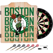NBA Dart Cabinet Set with Darts and Board - City - Boston Celtics, NBA7010-BC3