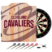 NBA Dart Cabinet Set with Darts and Board - Fade - Cleveland Cavaliers, NBA7010-CC2